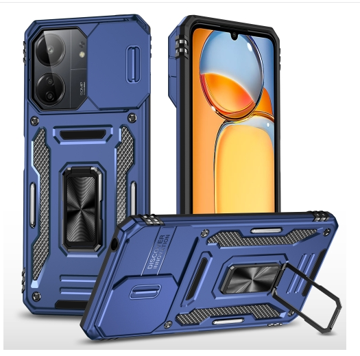Xiaomi 13C/ Poco C65. Funda Armor Camshield PC+TPU con anillo stand