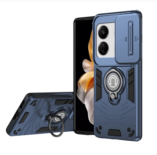 Xiaomi 13C/ Poco C65. Funda Camshield con anillo holder