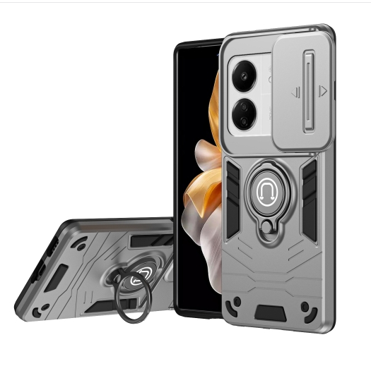 Xiaomi 13C/ Poco C65. Funda Camshield con anillo holder