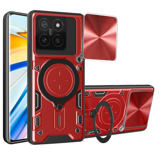 Xiaomi 14T. Funda Camshield con anillo stand TPU+PC