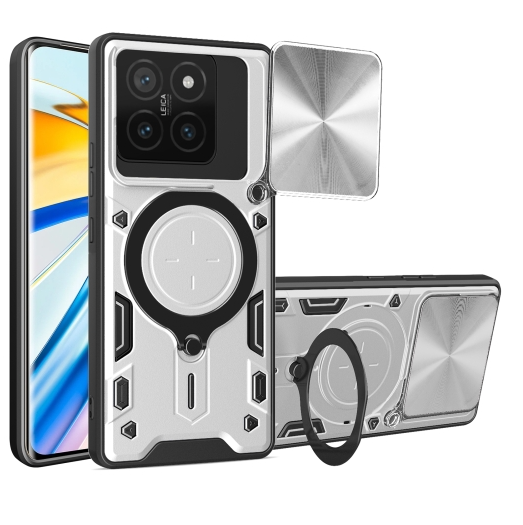 Xiaomi 14T. Funda Camshield con anillo stand TPU+PC