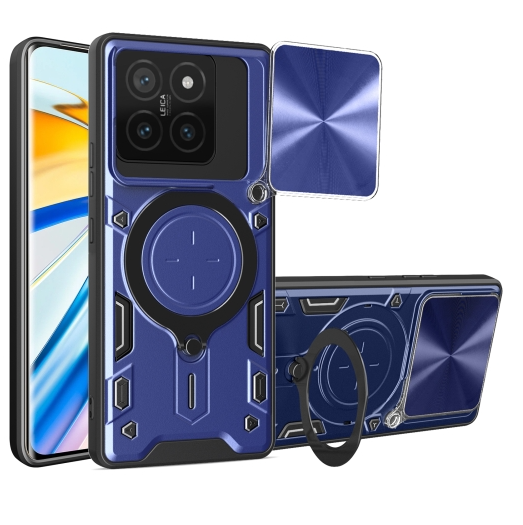 Xiaomi 14T. Funda Camshield con anillo stand TPU+PC