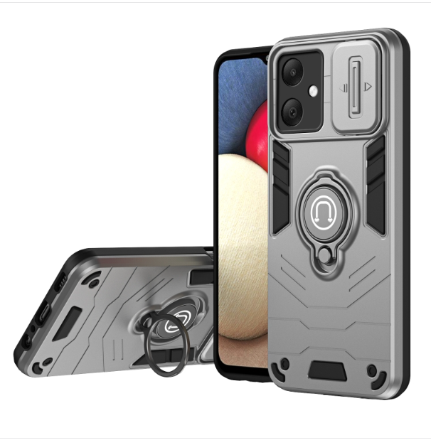 Samsung A06. Funda Camshield TPU+PC con anillo magnético