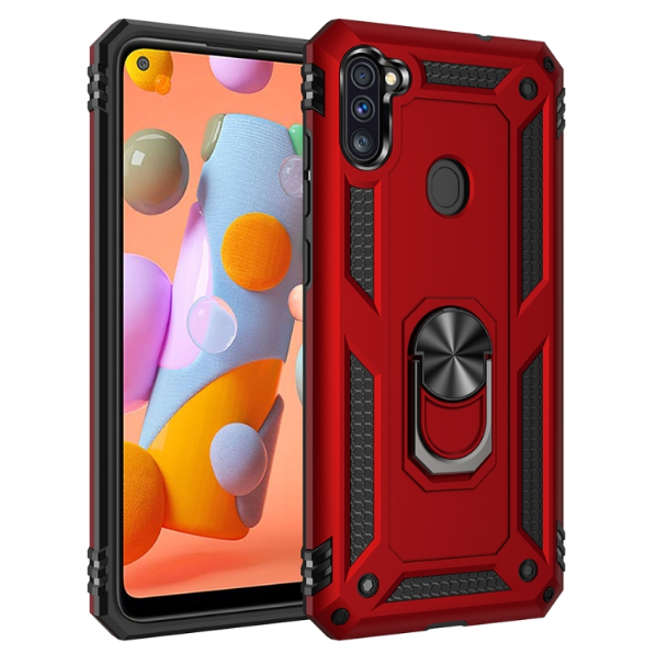 Samsung A11. Funda Armor TPU+PC con anillo