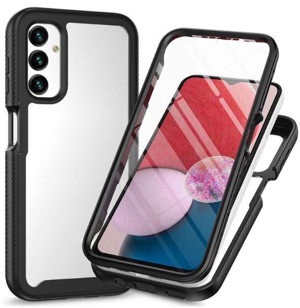 Samsung A14. Funda 360° con protector de pantalla (negro)