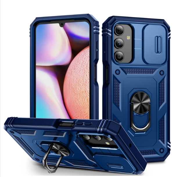 Samsung A15. Funda Armor Camshield TPU+PC con marco frontal y anillo