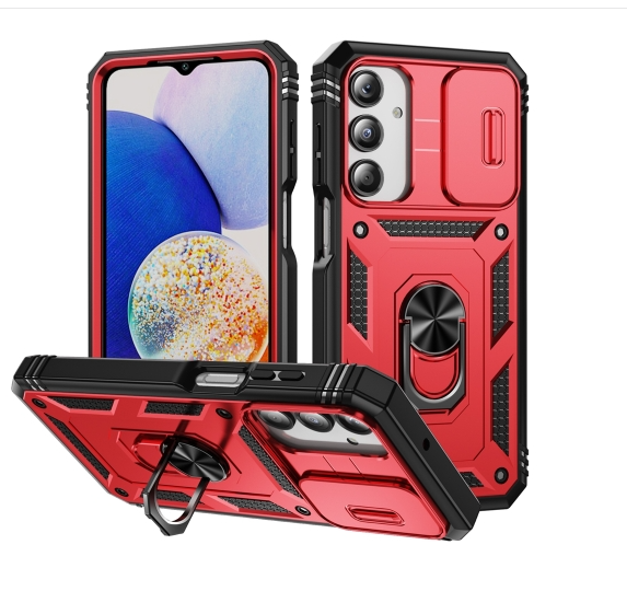 Samsung A16. Funda Armor TPU+PC Camshield con marco frontal y anillo