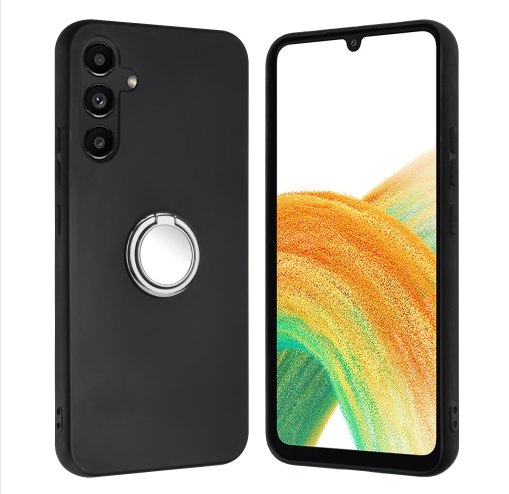 Samsung A26. Funda Soft TPU con anillo magnético (negro)