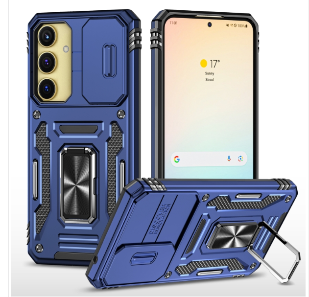 Samsung A35/A55. Funda Armor Camshield TPU+PC con anillo stand