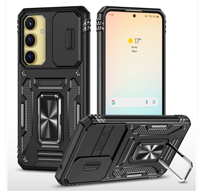 Samsung A35/A55. Funda Armor Camshield TPU+PC con anillo stand