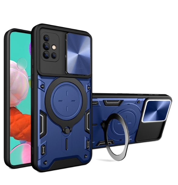 Samsung A51. Funda Camshield TPU+PC con anillo magnético