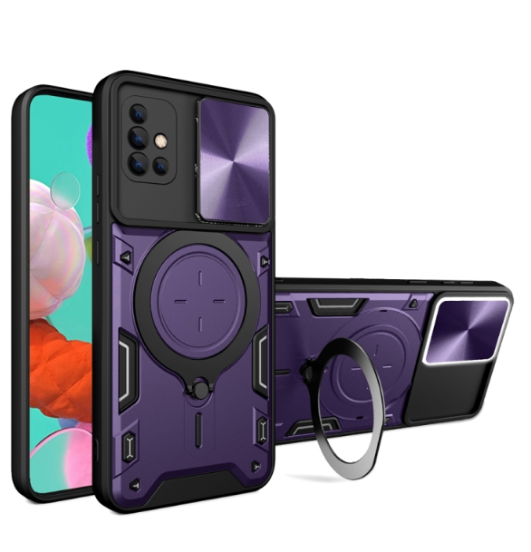 Samsung A51. Funda Camshield TPU+PC con anillo magnético