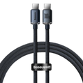 Baseus Crystal Shine Series. Cable Premium Carga Rápida Tipo-C a Tipo-C 100W, Largo: 1.2m