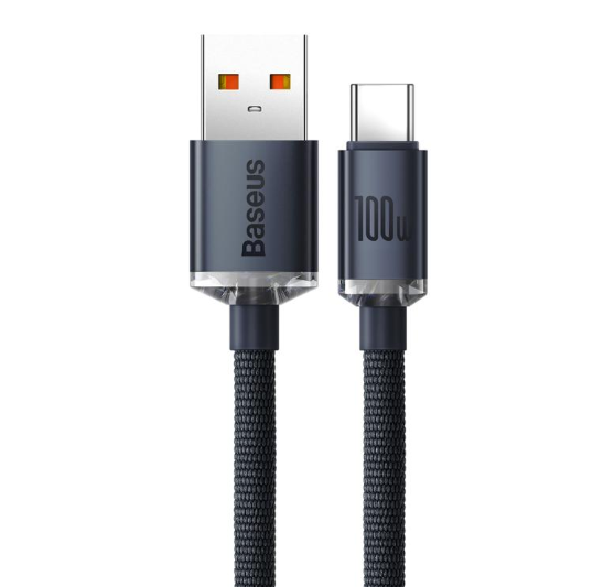 Baseus Crystal Shine Series. Cable Carga Rápida USB A/ Tipo-C 100W, Largo:1.2 m