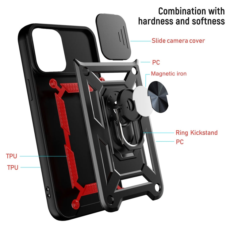 IPhone 13 Pro Max. Funda Camshield TPU+PC con anillo magnético