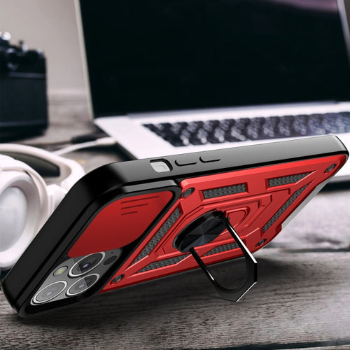 IPhone 13 Pro Max. Funda Camshield TPU+PC con anillo magnético