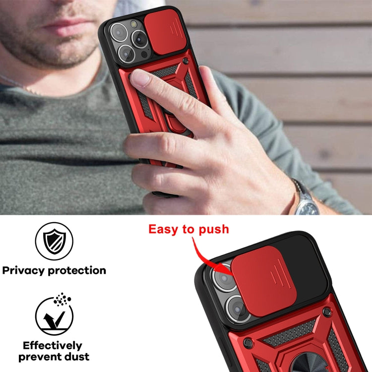 IPhone 13 Pro Max. Funda Camshield TPU+PC con anillo magnético