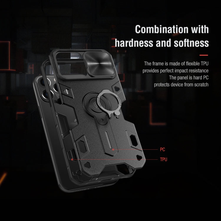 IPhone 13 Pro Max. Funda NILLKIN Camshield Armor con anillo