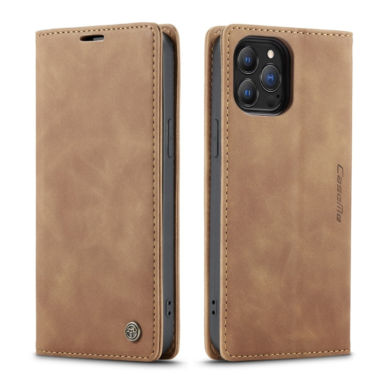 IPhone 13 Pro Max. Funda CaseMe leather case con cierre magnético