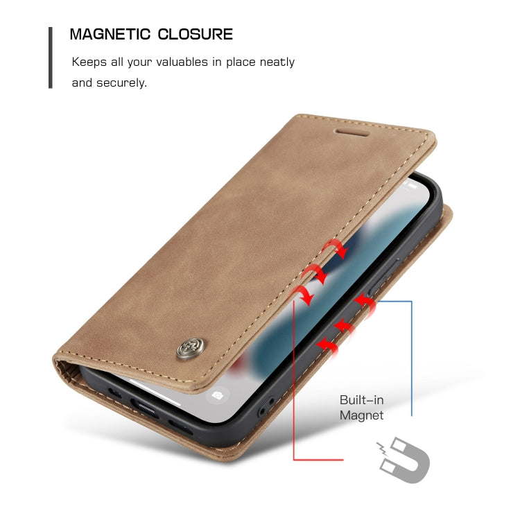 IPhone 13 Pro Max. Funda CaseMe leather case con cierre magnético