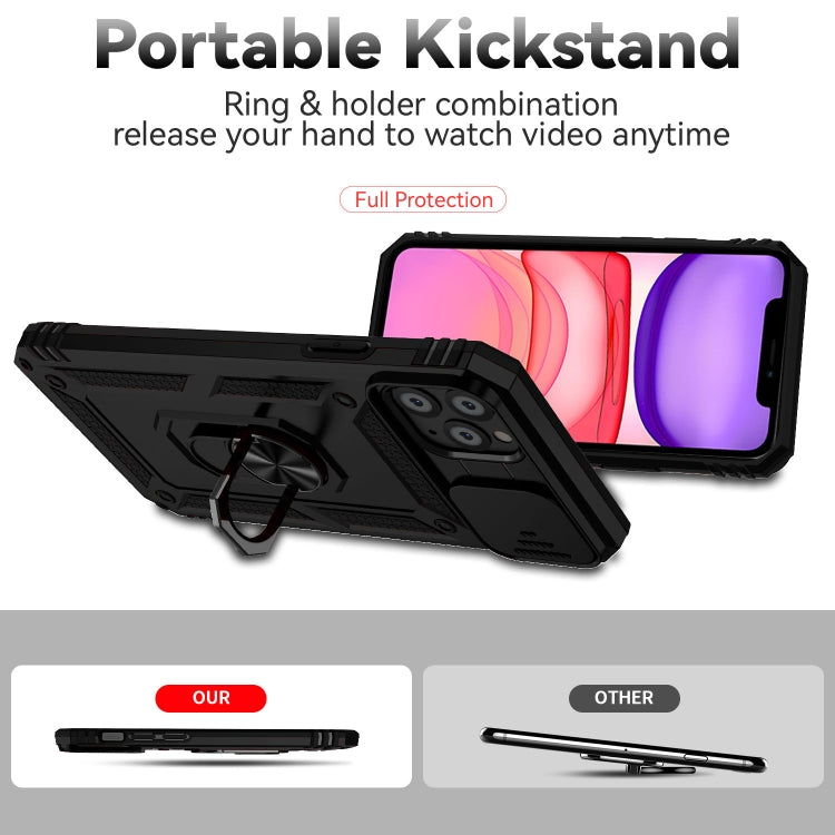 IPhone 11 Pro. Funda Camshield TPU+PC con anillo magnético