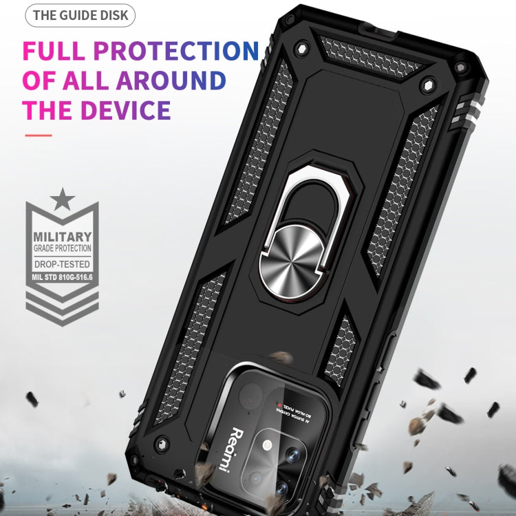 Xiaomi 10C. Funda Armor TPU+PC con anillo compatible con soportes magnéticos