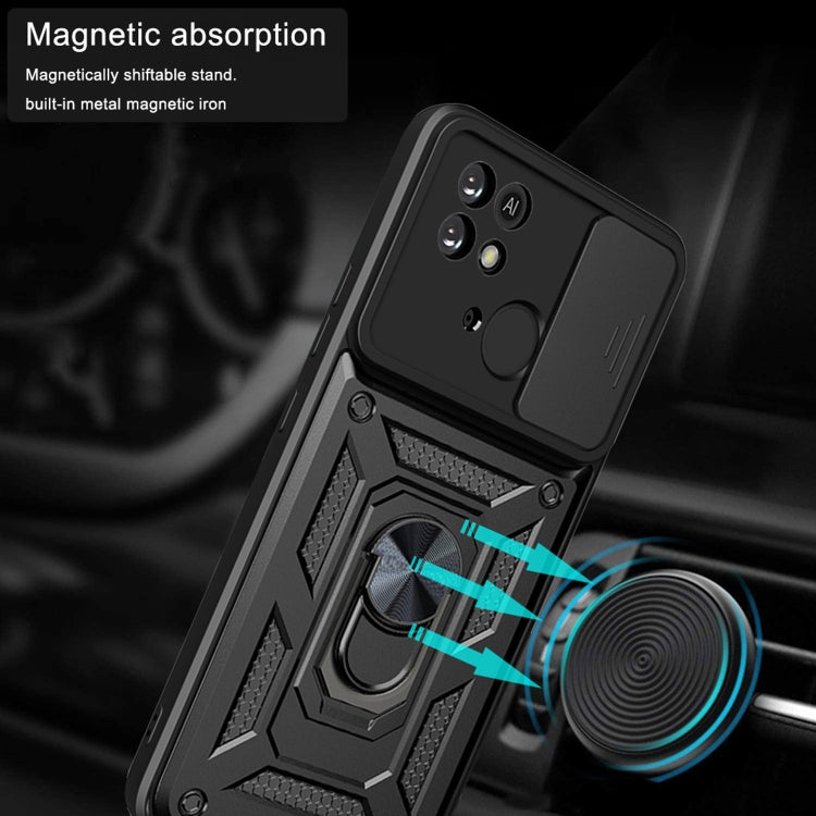 Xioami 10C 4G. Funda Camshield TPU+PC con anillo magnético