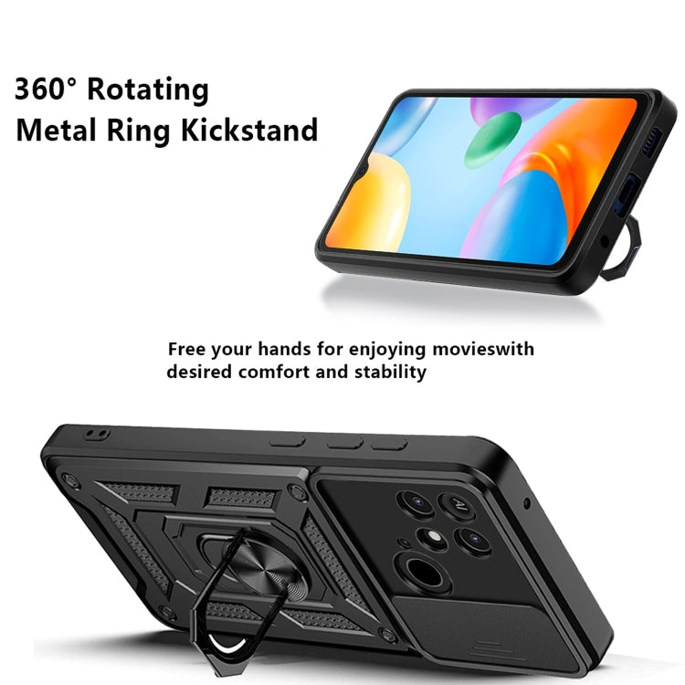 Xioami 10C 4G. Funda Camshield TPU+PC con anillo magnético