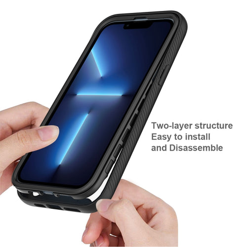 IPhone 14 Pro Max. Funda 360° con protector de pantalla (negro)