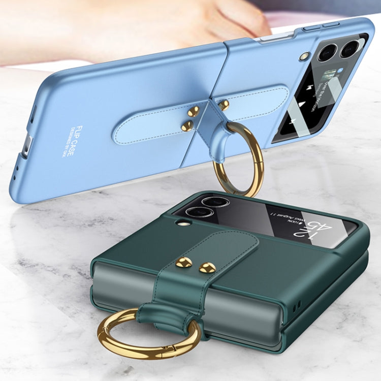 Samsung Z Flip4. Funda GKK PC flip case con anillo