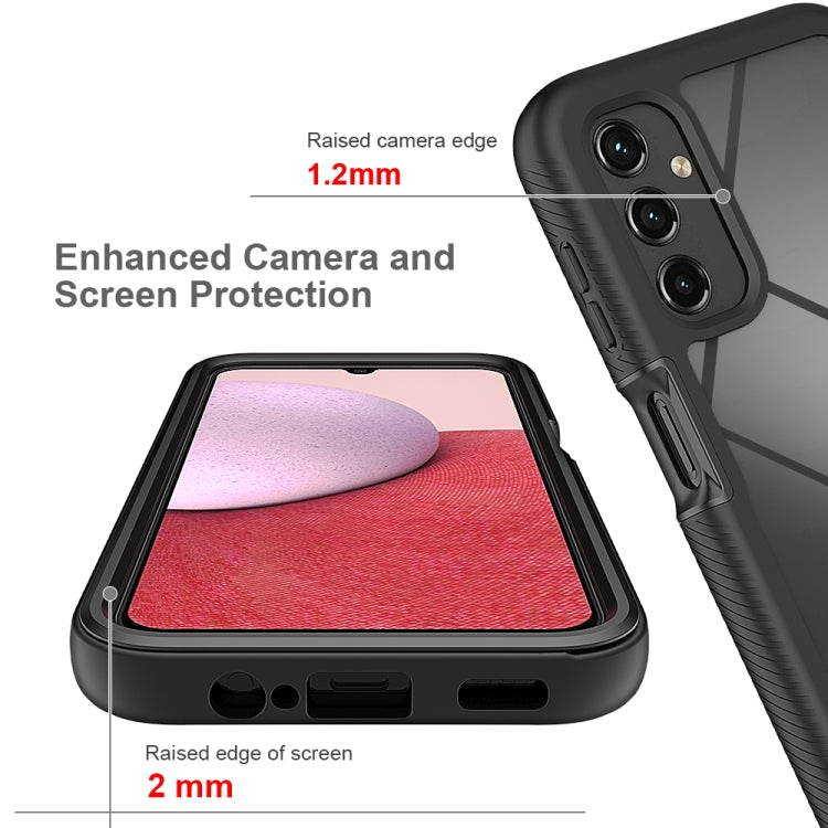Samsung A14. Funda 360° con protector de pantalla (negro)