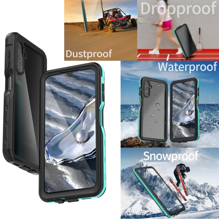 Samsung A14. Funda RedPepper 360 IP68 sumergible (celeste)