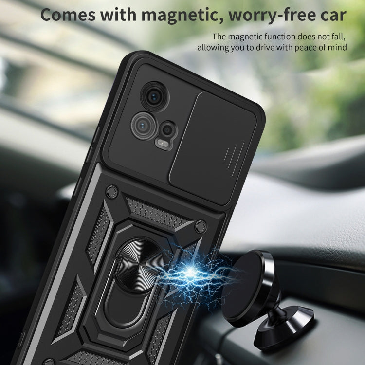 Motorola G72. Funda Camshield TPU+PC con anillo