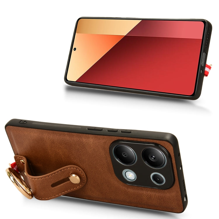 Xiaomi Note 13 Pro 4G. Funda leather case con correa con abridor