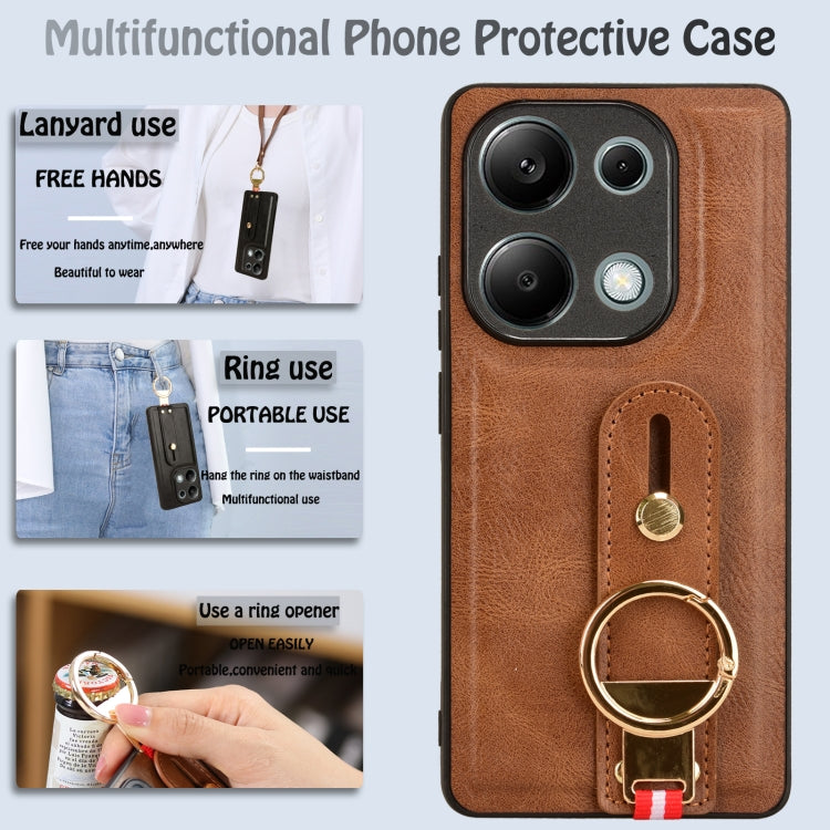 Xiaomi Note 13 Pro 4G. Funda leather case con correa con abridor