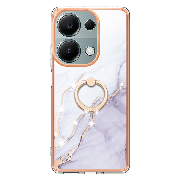 Xiaomi Note 13 Pro 4G. Funda electroplateada simil mármol TPU