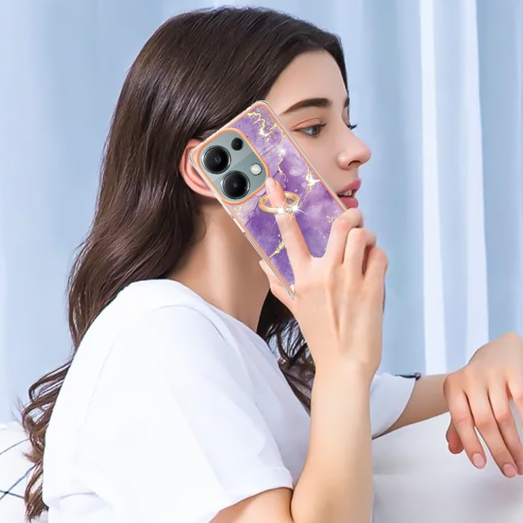 Xiaomi Note 13 Pro 4G. Funda electroplateada simil mármol TPU