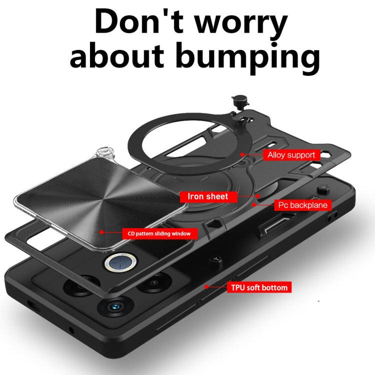 Infinix GT 20 Pro. Funda Camshield PC+TPU con anillo