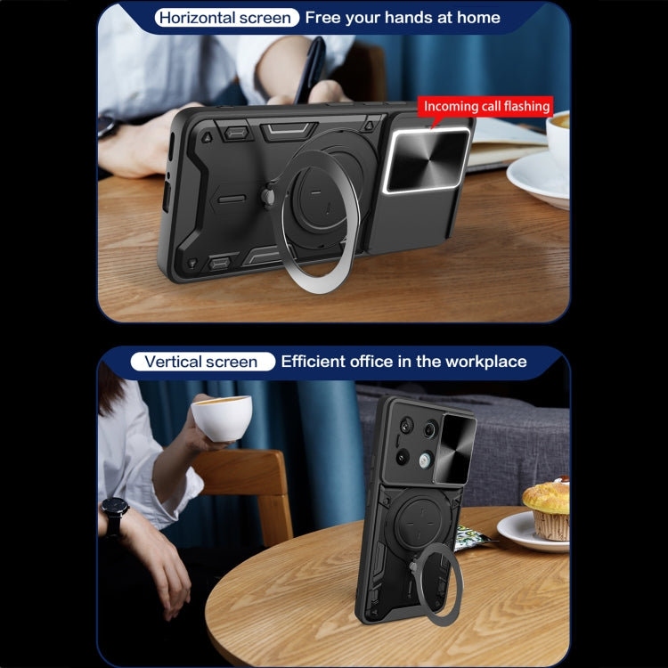 Xiaomi Note 13 Pro 5G. Funda Camshield TPU+PC con anillo holder