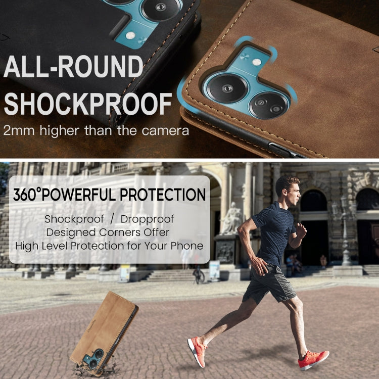 Xiaomi 13C/ Poco C65. Funda CaseMe Flip leather case con cierre magnético