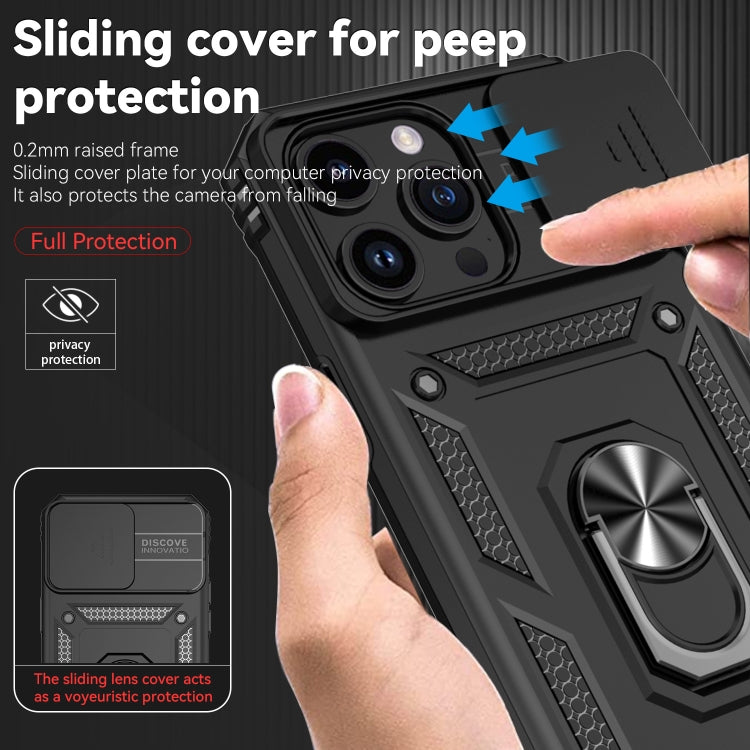 IPhone 15 Pro Max. Funda Camshield TPU+PC con anillo magnético