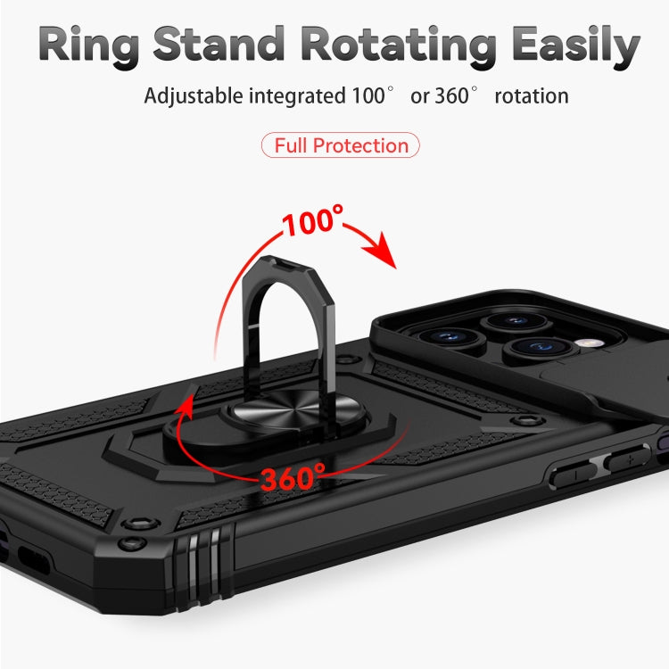 IPhone 15 Pro. Funda Camshield TPU+PC con anillo magnétco