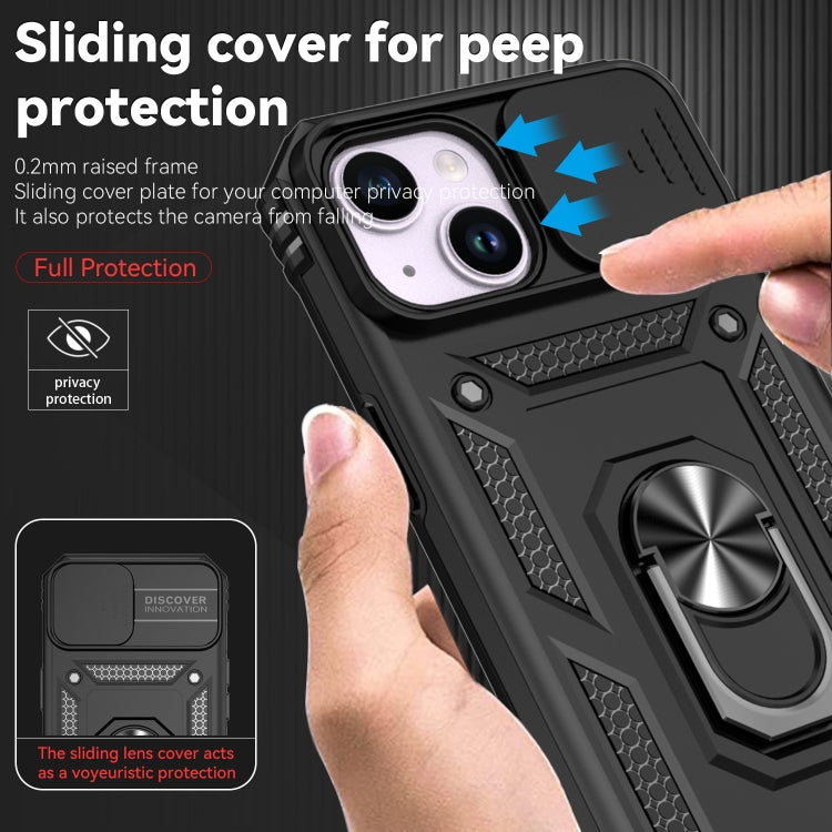 IPhone 15 Plus. Funda Camshield TPU+PC con anillo magnético