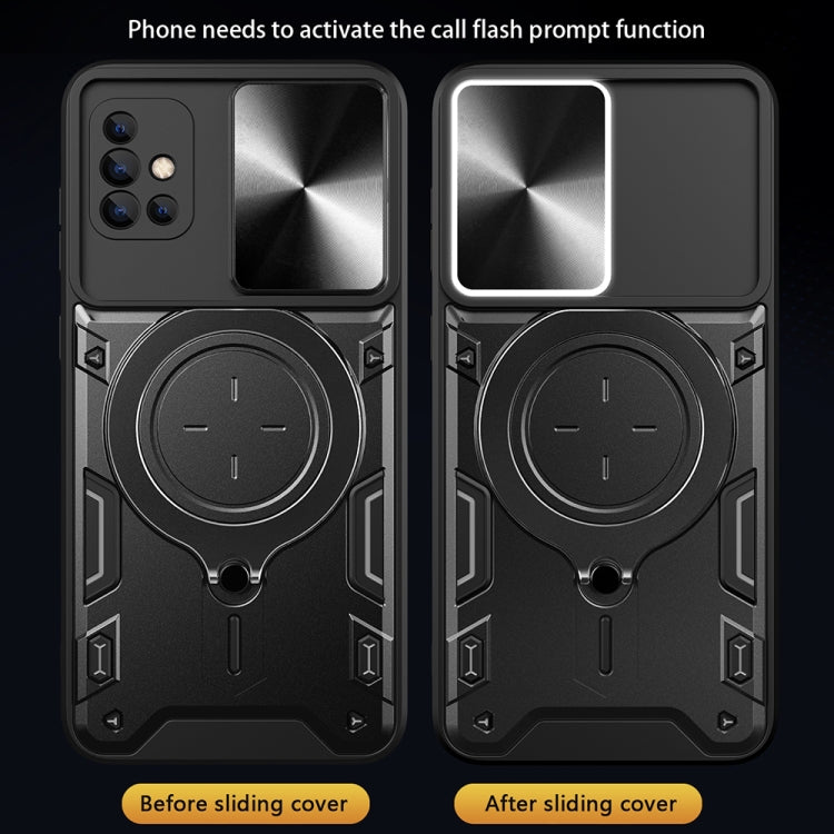 Samsung A51. Funda Camshield TPU+PC con anillo magnético