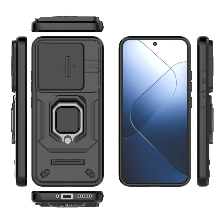 Xiaomi 14. Funda Camshield TPU+PC con anillo