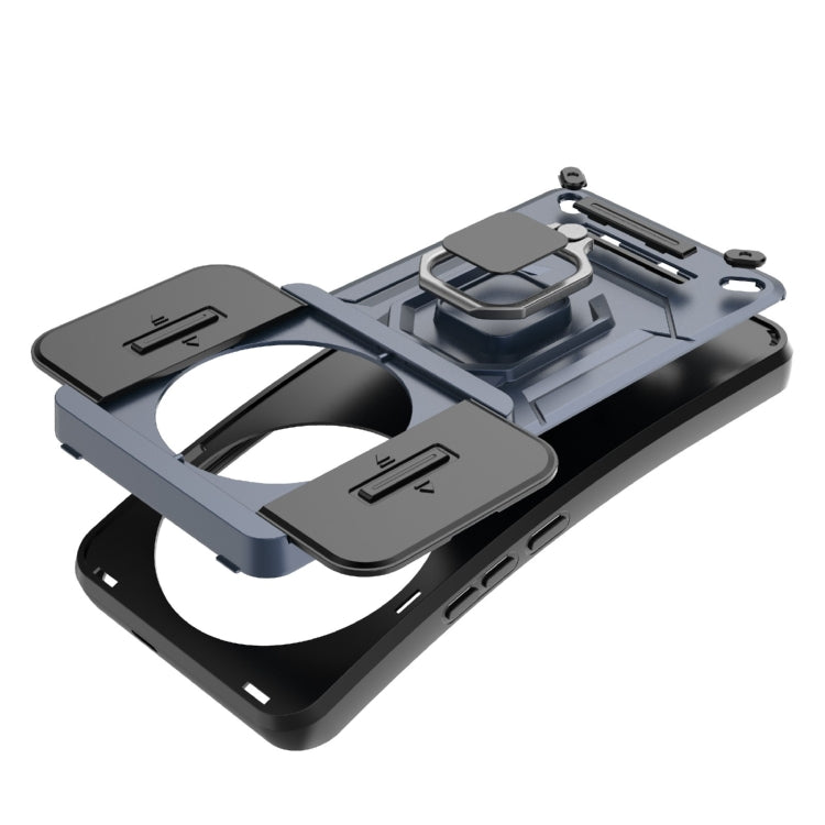 Xiaomi 14 Ultra 5G. Funda Camshield TPU+PC con anillo compatible con soportes magnéticos