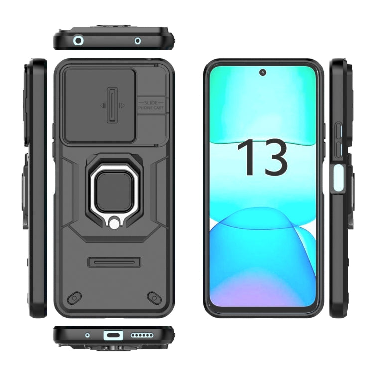 Xiaomi Redmi 13 4G. Funda Camshield TPU+PC con anillo