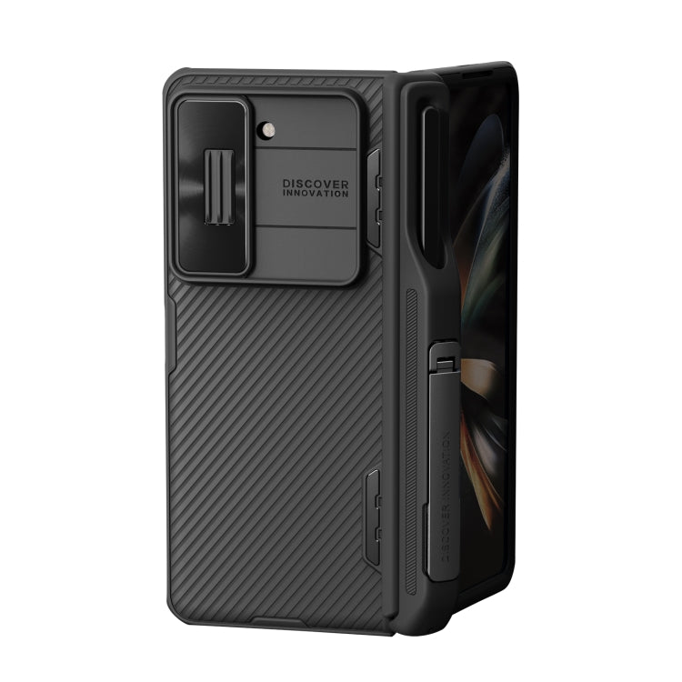 Samsung Z Fold5. Funda NILLKIN black mirror Series Camshield PC con porta lapicera