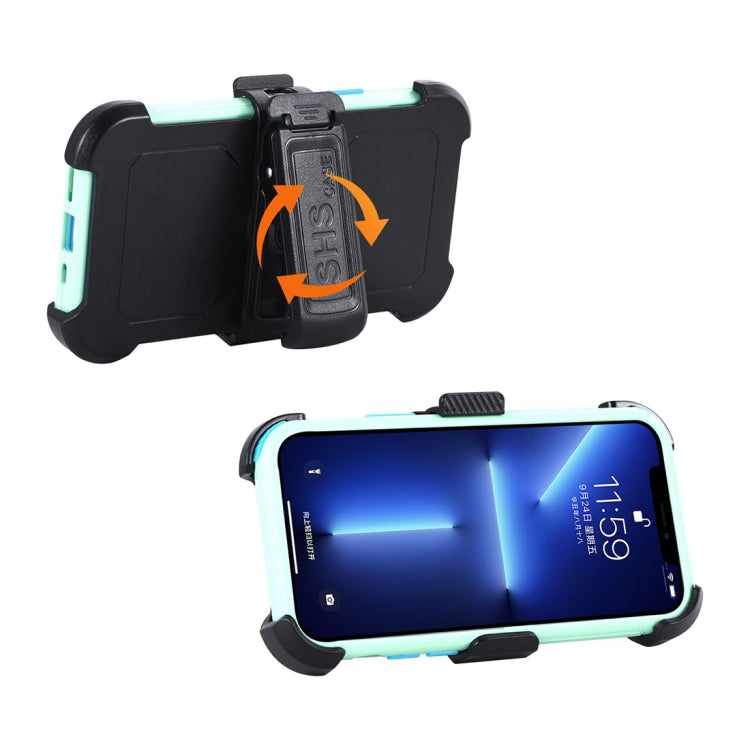 IPhone 15. Funda 3 en 1 PC+TPU con soporte (negro)