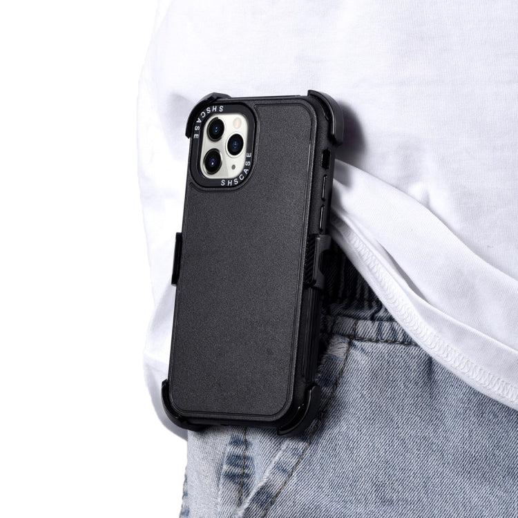 IPhone 15 Pro Max. Funda 3 en 1 TPU+PC con soporte (negro)
